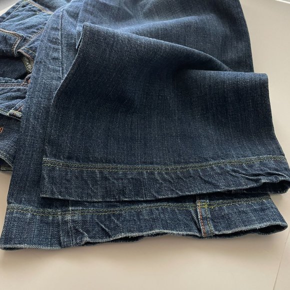 Of The Earth Jeans Wide Leg Denim Boho Organic Cotton Utility Pants Womens Sz 36 - Picture 8 of 16